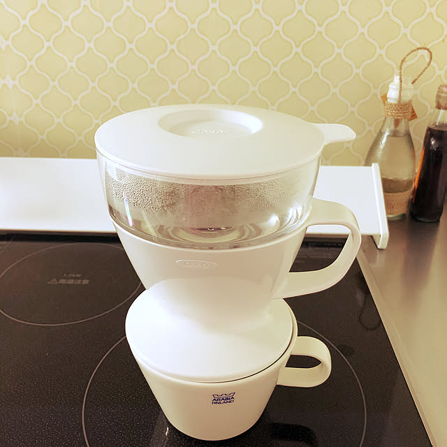 koroのOXO-OXO オクソー オート ドリップ コーヒーメーカー 1-2杯用 360ml ホワイト 台形フィルター 食器洗い乾燥機対応 時短で簡単 コーヒードリッパーの家具・インテリア写真