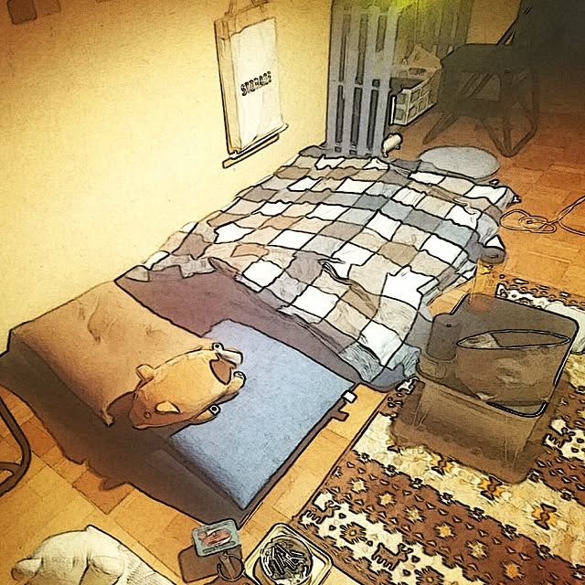 ベッド周り/快適寝具/快適生活目指して！/ワンルーム/ホームセンター...などのインテリア実例 - 2017-06-30 06:57:53
