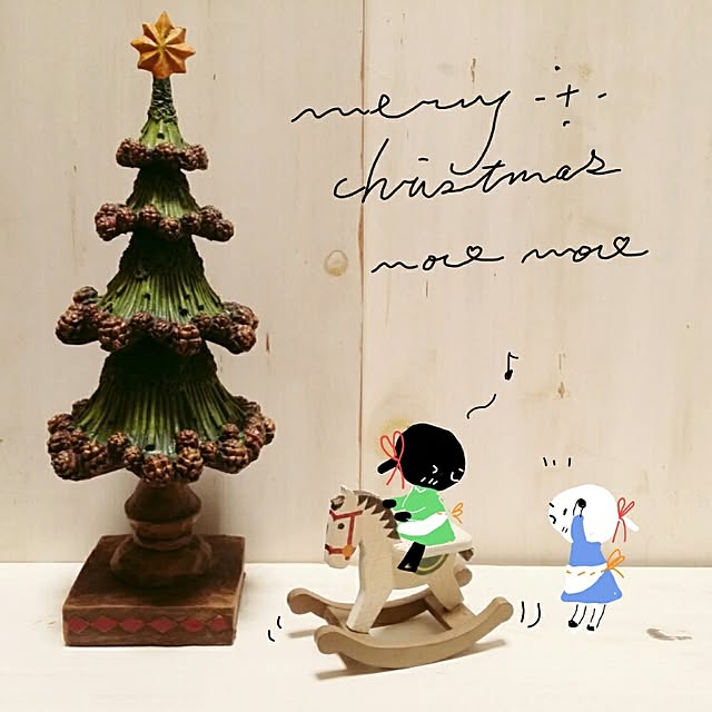 玄関/入り口/木馬/モミの木/プレゼント/クリスマスのインテリア実例 - 2014-12-26 15:10:40