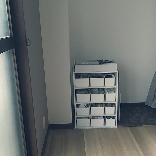 白黒インテリア/文房具収納/日用品収納/収納/ニトリ...などのインテリア実例 - 2021-10-01 11:11:21