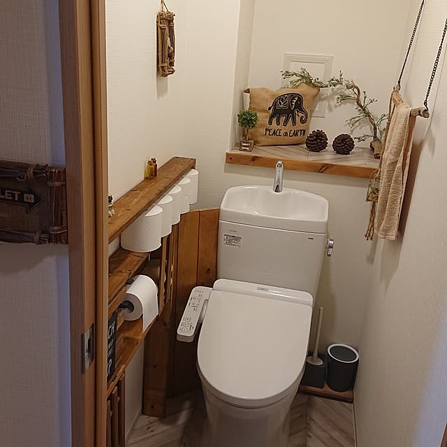 バス/トイレ/お気に入りの柄/DIY/流木/DIY棚などのインテリア バス/トイレ/お気に入りの柄/DIY/流木/DIY棚などのインテリア