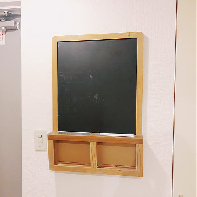玄関/入り口/壁に付けられる家具/玄関/黒板/IKEA...などのインテリア実例 - 2018-05-08 21:46:01