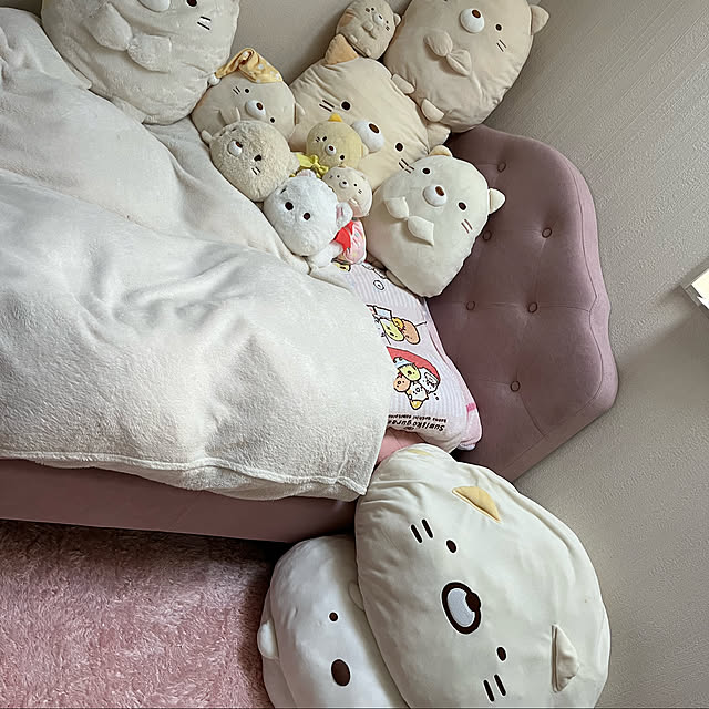 すみっこぐらしだらけ/すみっこぐらし/プリンセスルーム/ハイバックベッド/子供部屋女の子...などのインテリア実例 - 2022-02-11 17:19:42
