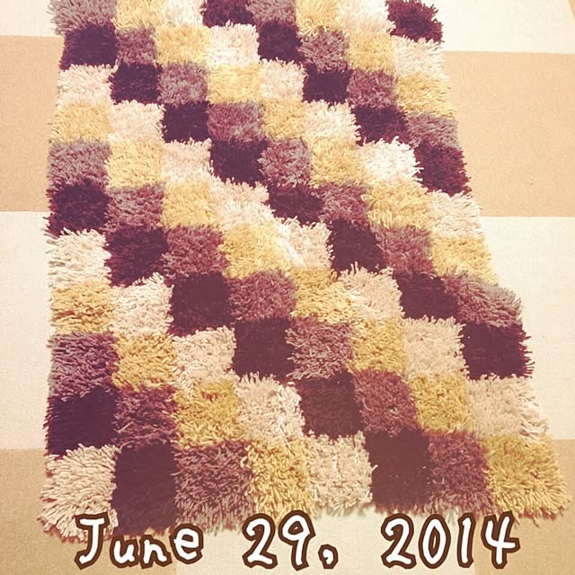 キッチン/滑り止めマット/毛糸/ハンドメイド　/Daiso...などのインテリア実例 - 2014-06-29 14:12:33