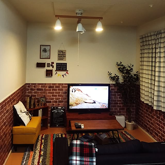 部屋全体/セリア/ハンドメイド/男前のインテリア実例 - 2015-12-09 20:37:47