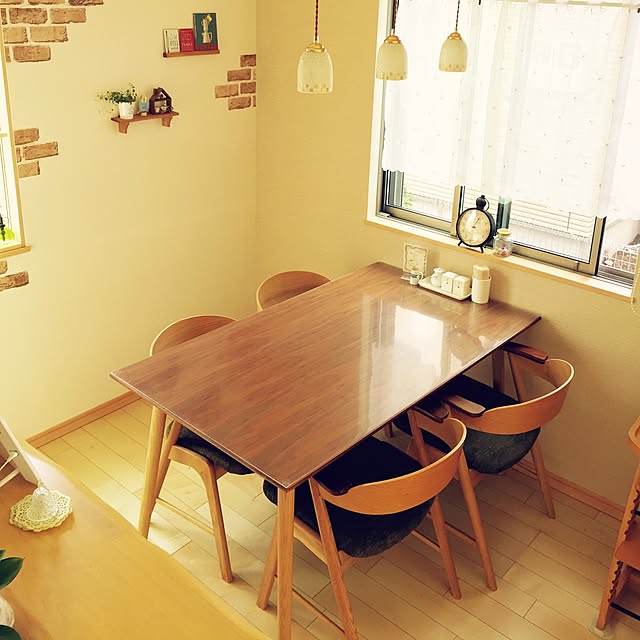 机/カフェ風/リメイクシート レンガ/北欧/100均...などのインテリア実例 - 2015-05-14 09:11:16