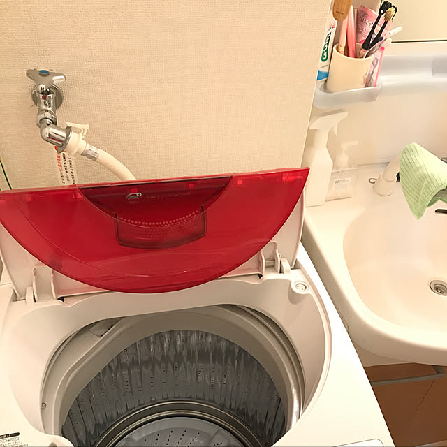 気合いがいりました/洗濯機をお掃除しました/ナチュラルインテリア/ひとり暮らし/バス/トイレ...などのインテリア実例 - 2018-11-11 21:20:08
