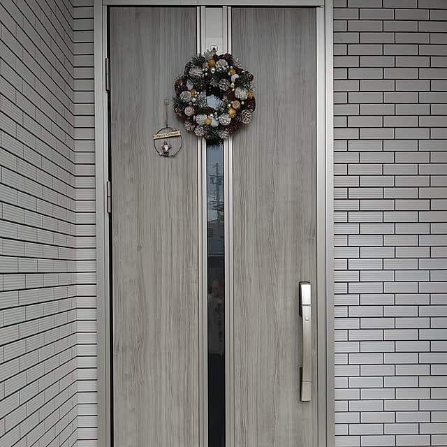 玄関/入り口/クリスマス/niko and…/クリスマスリース 玄関ドア/クリスマスリース...などのインテリア実例 - 2021-12-09 20:41:38