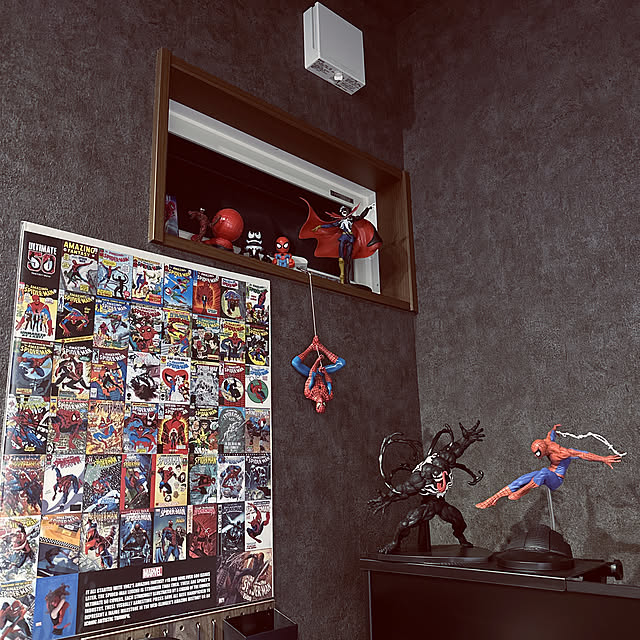 3Dスパイダーマンスーパーマン漫画アイアンマン子供部屋背景壁紙