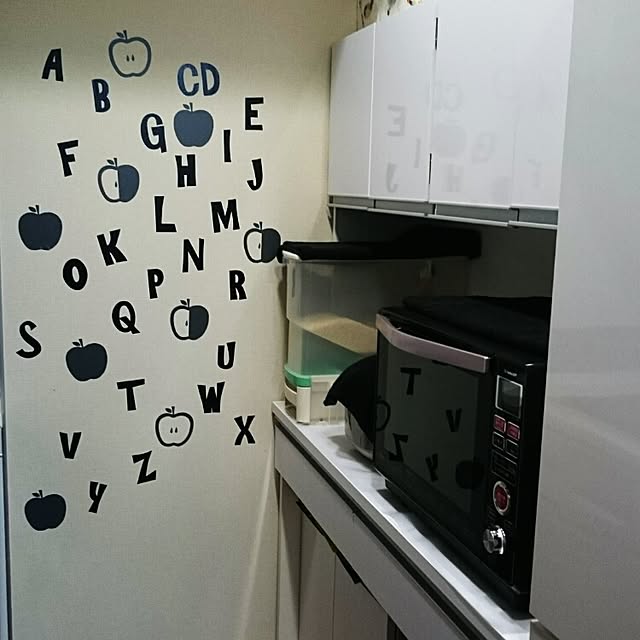 キッチン/IKEA/転写シール/ウォールステッカー/コストコキッチンペーパー...などのインテリア実例 - 2016-02-17 21:56:00