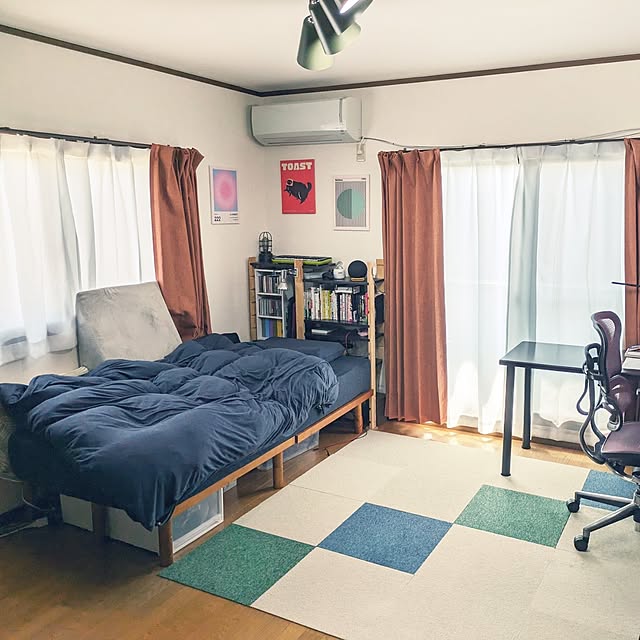 部屋全体/ナチュラルカラー/ファブリックパネル/木製家具/お気に入りの場所...などのインテリア実例 - 2024-04-13 12:12:41