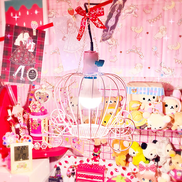 作業スペース/手作り照明/ミカヅキモモコ/ゆめかわいい/ハンドメイド...などのインテリア実例 - 2020-03-29 00:30:53
