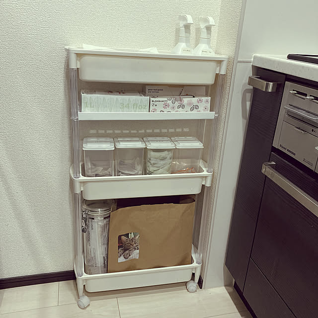 Daiso/ニトリ/キッチン収納 DIY/キッチンワゴンDIY/キッチン棚DIY...などのインテリア実例 - 2020-11-26 10:18:36
