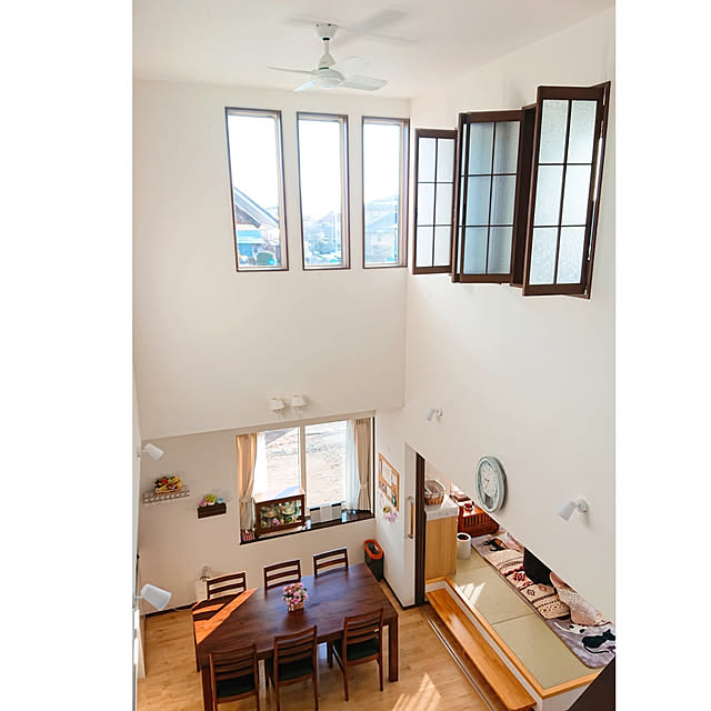 部屋全体/床材/小上がり畳スペース/ダイニング吹き抜け/床は桜ですのインテリア実例 - 2020-02-02 09:09:54