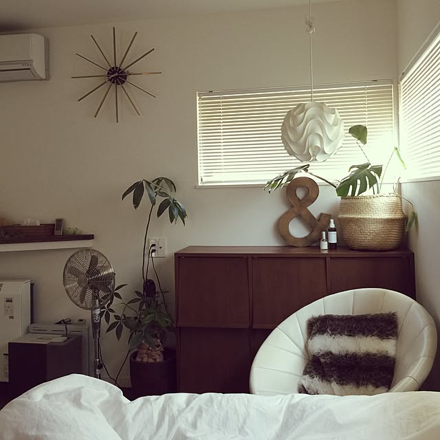 寝室/NO GREEN NO LIFE/レクリント/ベッド周り/ジョージ・ネルソン...などのインテリア実例 - 2015-07-12 08:27:05