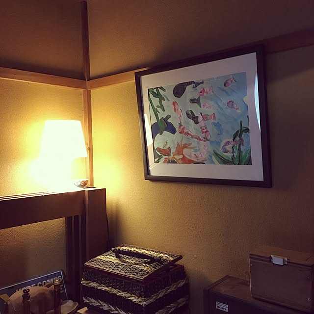 壁/天井/子供の絵/中古住宅/和風/昭和...などのインテリア実例 - 2017-06-04 00:51:38
