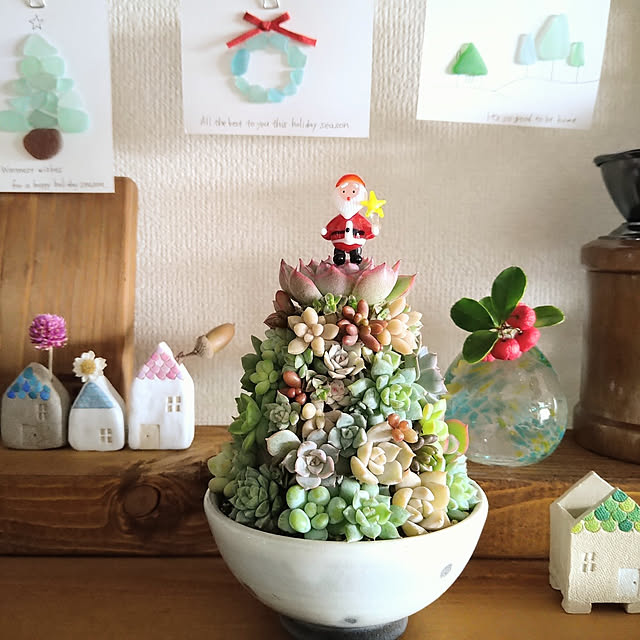 棚/クリスマス/多肉植物/植物のある暮らし/おうち時間...などのインテリア実例 - 2022-12-20 08:20:21