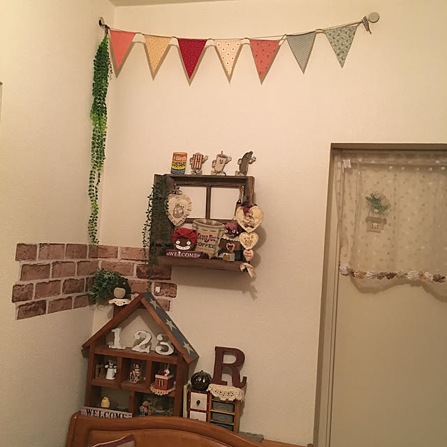 雑貨/ハンドメイド/フェイクグリーン/玄関/入り口のインテリア実例 - 2020-08-16 22:44:05