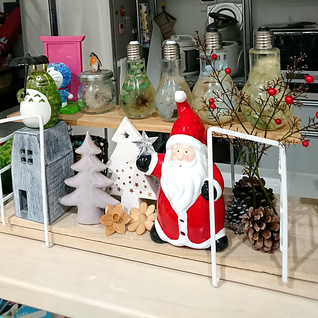 クリスマス/棚/ダイソー/サンタクロースのインテリア実例 - 2019-12-14 15:35:06