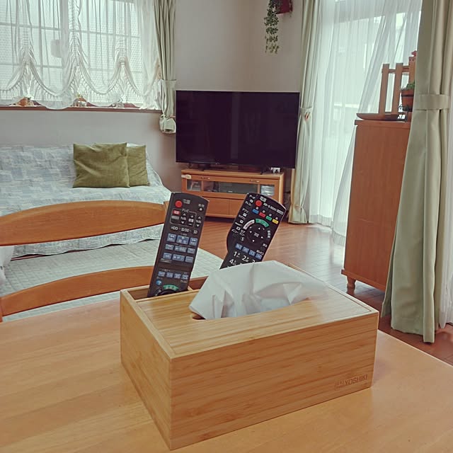 机/ティッシュケース/ティッシュボックス/天然竹/リモコン収納...などのインテリア実例 - 2023-07-26 15:11:18