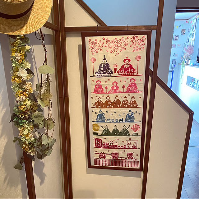 玄関/入り口/お雛様/雑貨/カフェ風/ドライフラワーのインテリア実例 - 2020-02-24 11:20:40