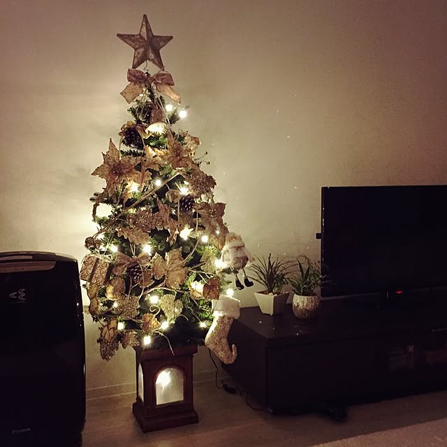 リビング/クリスマスツリー/一人暮らし/1K/クリスマスのインテリア実例 - 2015-11-25 23:40:11