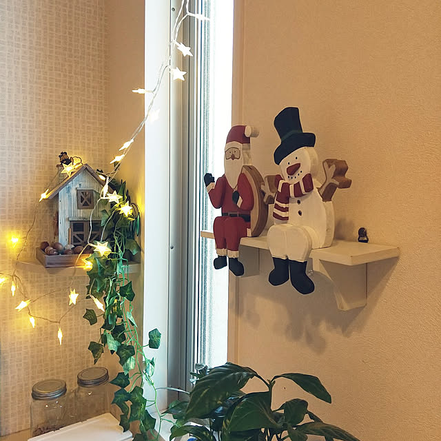 棚/クリスマスディスプレイ/玄関入ってすぐ/玄関ディスプレイ/セリアの棚...などのインテリア実例 - 2021-11-13 08:58:20