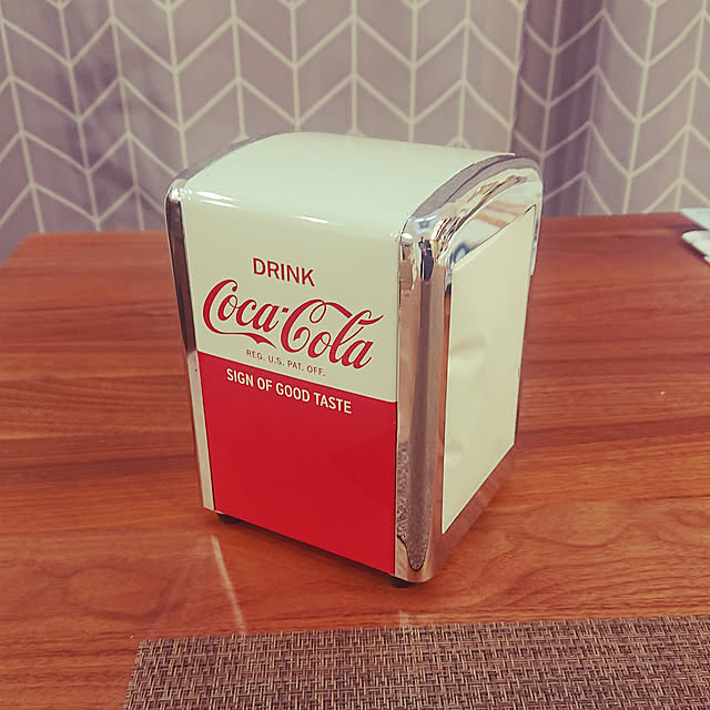 Tablecraft CC381 Coca-Cola Napkin Dispenser, Half, Red by