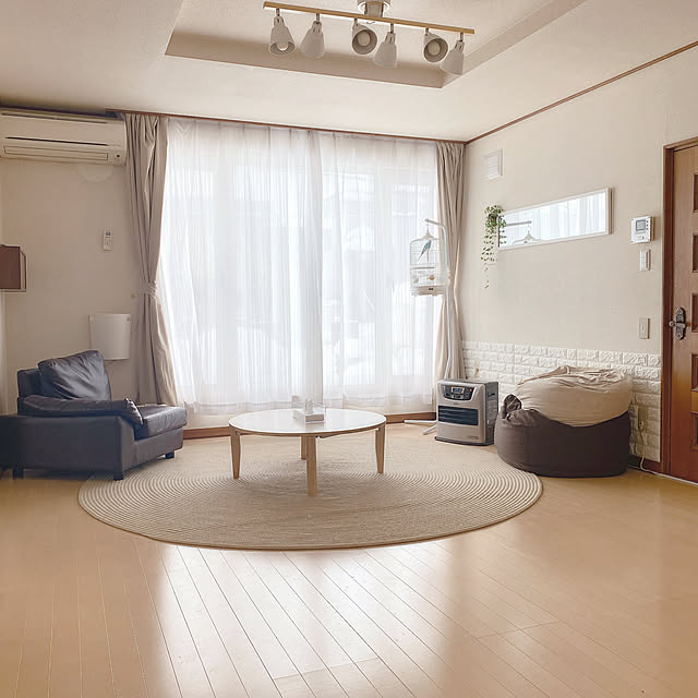 my_homeの-「完売」円形ラグ　直径２５０cm　センター敷き　霜降り　チューブラグ　丸いラグの家具・インテリア写真