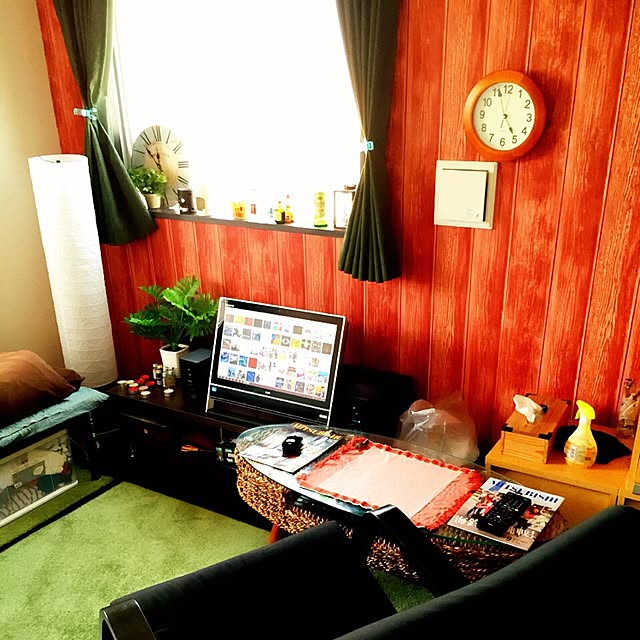 部屋全体/一人暮らし/観葉植物/照明のインテリア実例 - 2015-12-19 22:21:15