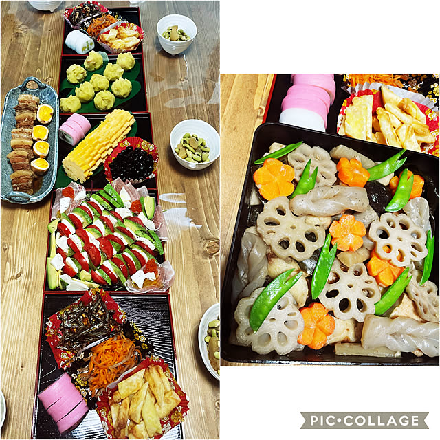お煮しめ/田作り/豚の角煮/浸し豆/伊達巻...などのインテリア実例 - 2021-01-03 11:13:49