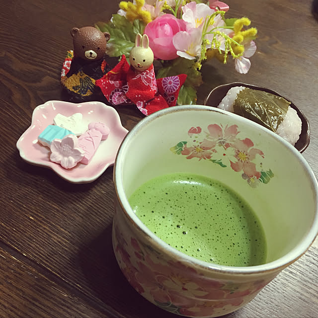キッチン/お抹茶茶碗/ひな祭り/ダイソーのインテリア実例 - 2018-03-03 22:11:57
