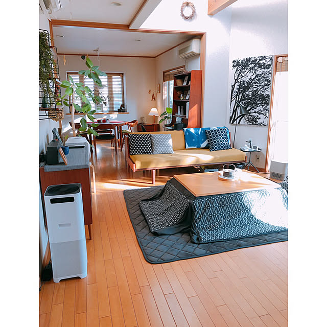 部屋全体/コタツ/こたつ/北欧インテリア/北欧家具...などのインテリア実例 - 2018-12-12 18:34:46