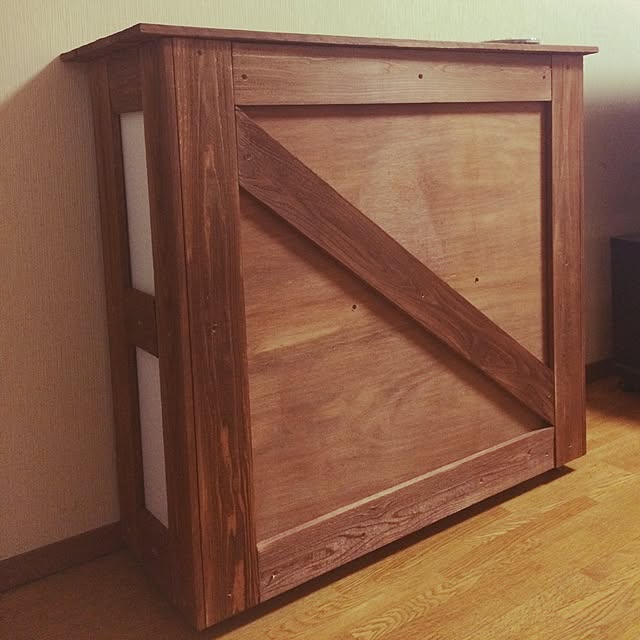 棚/裏側収納棚/ハンドメイド/DIY/アンティーク...などのインテリア実例 - 2017-01-06 22:49:36