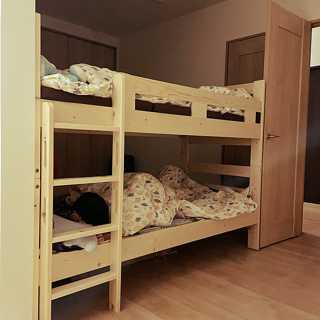 2段ベッド　部屋割り/2段ベッド分割使用/2段ベッド/こども部屋/ベッド周り...などのインテリア実例 - 2022-03-12 22:20:46