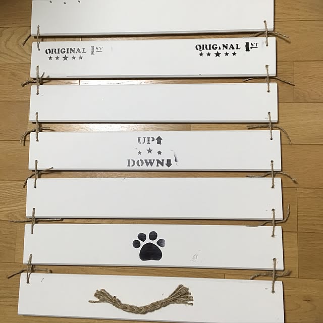 キッチン/ボロ隠し（笑）/娘の家の丸見えラックに作成/ハンドメイド/100均...などのインテリア実例 - 2016-06-26 04:36:43