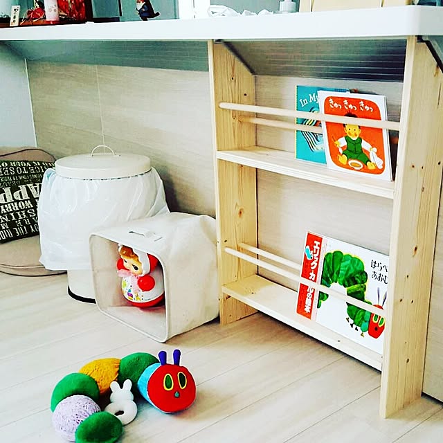 棚/本棚DIY/絵本/ナチュラルのインテリア実例 - 2017-01-29 21:57:13
