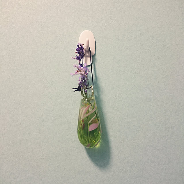 バス/トイレ/花器/掛け花入れ/ガラス花器/ラベンダー...などのインテリア実例 - 2020-06-16 22:52:51