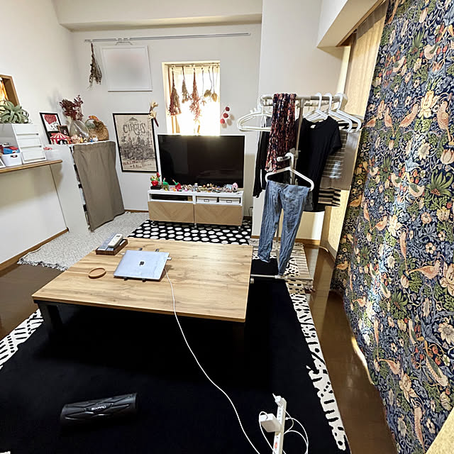 モリスカーテン/モリスのいちご泥棒/賃貸/IKEA/オーダーカーテン...などのインテリア実例 - 2023-08-26 09:58:58