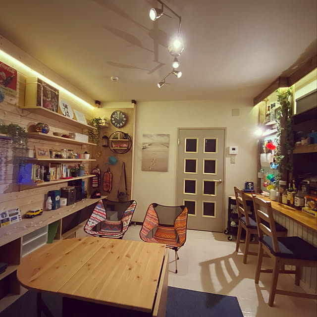 セリア/フェイクグリーン/観葉植物/照明/IKEA...などのインテリア実例 - 2021-03-17 22:21:08