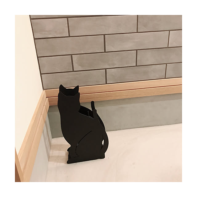 玄関/入り口/ねこのいる風景/ねこ/ねこのいる日常/black cat...などのインテリア実例 - 2018-07-13 23:28:46