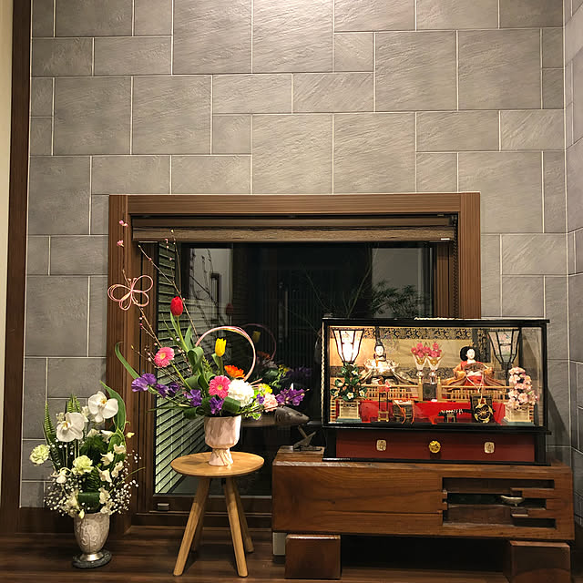照明/植物/坪庭/玄関ディスプレイ/おひなさま...などのインテリア実例 - 2021-02-19 01:28:46
