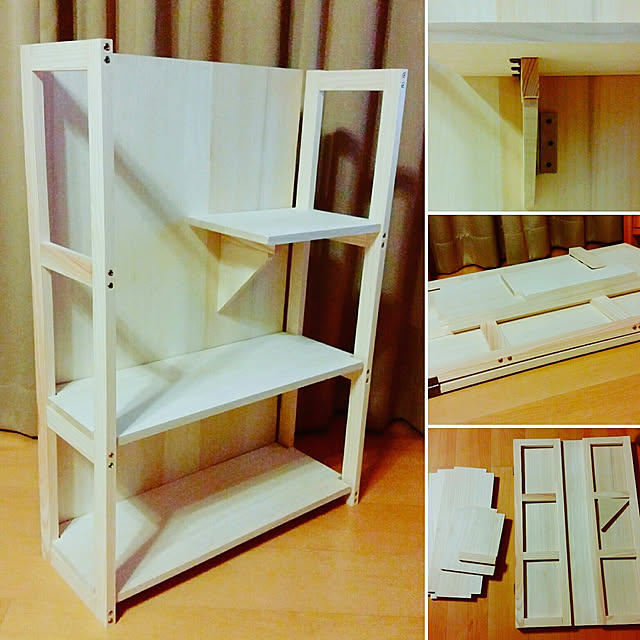 部屋全体/DIY/木工/ディスプレイ棚/折りたたみ式...などのインテリア実例 - 2017-08-13 00:31:51
