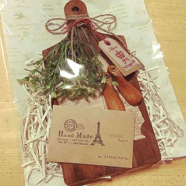 部屋全体/すてき便届く興奮たまりません♡/素敵な出会いに感謝♡/素敵過ぎる贈り物/カッティングボード...などのインテリア実例 - 2016-08-31 06:41:37