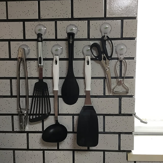 セリア/100均/モノトーン/キッチンのインテリア実例 - 2019-07-15 08:42:22