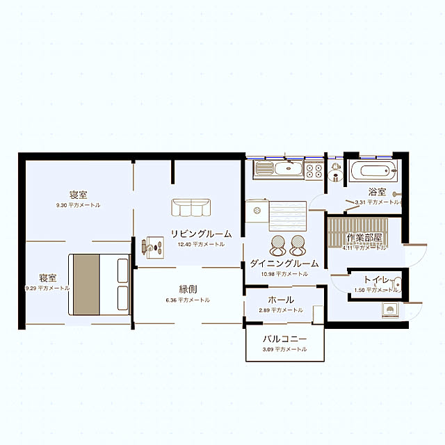 部屋全体のインテリア実例 - 2019-10-07 14:38:23