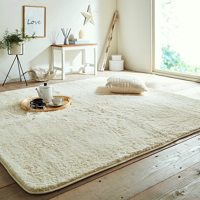 IKEHIKOのイケヒコ・コーポレーション-ラグ カーペット 『フィリップ』 ベージュ 約200×250cm ホットカーペット対応 4609529の家具・インテリア写真