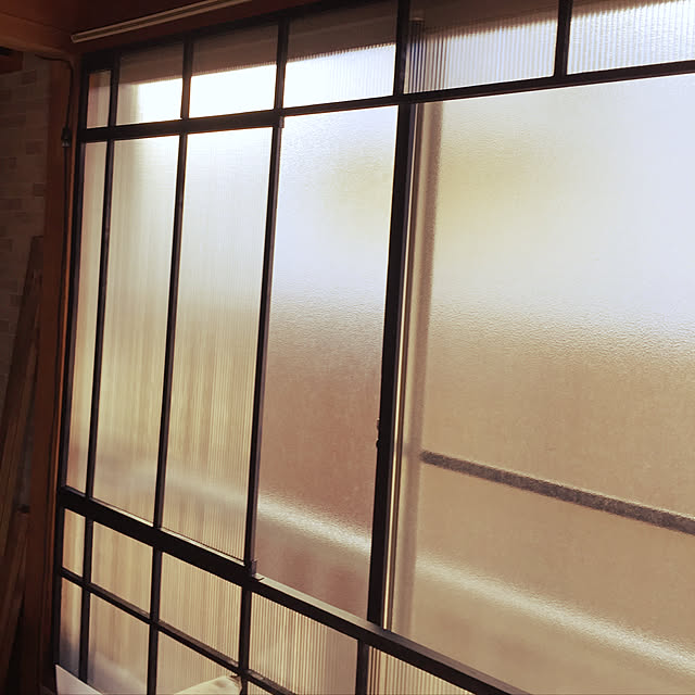部屋全体/建具リメイク/黒枠/窓際改装中/冷気対策...などのインテリア実例 - 2018-01-03 14:52:02