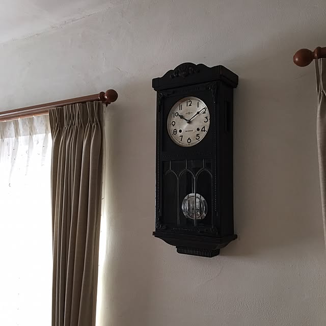 壁/天井/珪藻土の壁/柱時計/精工舎/買ってよかったモノ...などのインテリア実例 - 2016-01-18 19:04:51