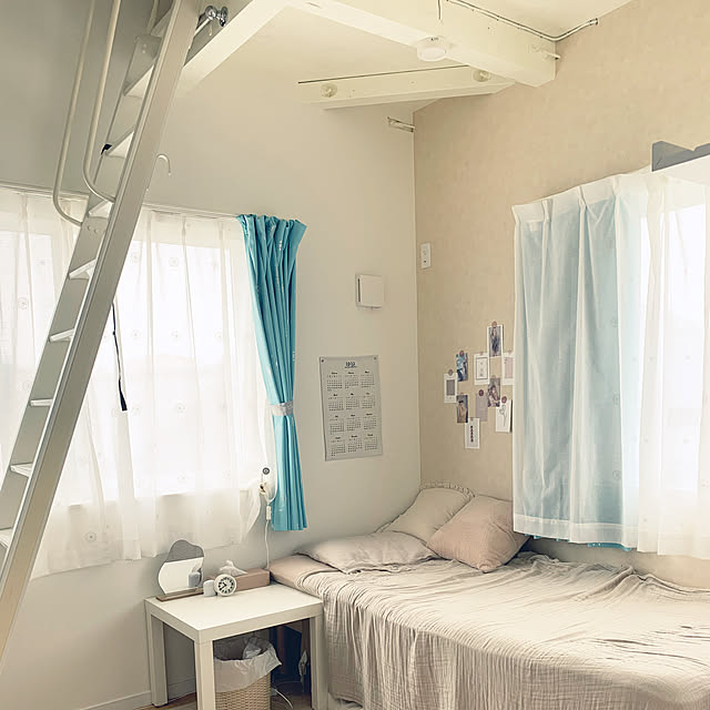 ロフト/子供部屋/セリア/IKEA/ベッド周りのインテリア実例 - 2021-09-22 13:30:57